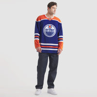 Edmonton Oilers Hockey Jersey, Royal Premium Sportswear Jersey Shirt, Long Sleeve Hockey Sweater Jersey, Casual Gift for Men, Style 202015690