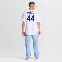Andy Pages Los Angeles Dodgers Baseball Jersey, White Sportswear Jersey Shirt, Lightweight Breathable Athletic Jersey, Casual Gift for Men