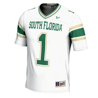 South Florida Bulls Football Jersey, White Sportswear Jersey Shirt, Lightweight Breathable Athletic Jersey, Casual Gift for Men