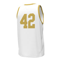 Notre Dame Fighting Irish Basketball Jersey, White Replica Sportswear Jersey Shirt, Sleeveless Athletic Tank Jersey, Casual Gift for Men