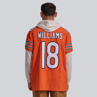 Caleb Williams Chicago Bears Football Jersey, Orange Elite Sportswear Jersey Shirt, Lightweight Breathable Athletic Jersey, Casual Gift for Men
