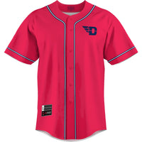Dayton Flyers Baseball Jersey, Red Lightweight Sportswear Jersey Shirt, Lightweight Breathable Athletic Jersey, Casual Gift for Men