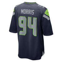 Mike Morris Seattle Seahawks Football Jersey, Navy Game Sportswear Jersey Shirt, Lightweight Breathable Athletic Jersey, Casual Gift for Men