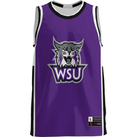 Weber State Wildcats Basketball Jersey, Purple Lightweight Sportswear Jersey Shirt, Sleeveless Athletic Tank Jersey, Casual Gift for Men