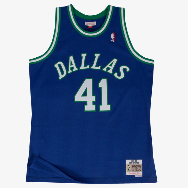 Dallas Mavericks Swingman Jersey Road Dirk Nowitzki 1998-99