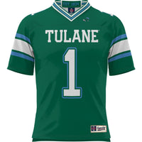 Tulane Green Wave Football Jersey, Sportswear Jersey Shirt, Lightweight Breathable Athletic Jersey, Casual Gift for Men, Style 200425269