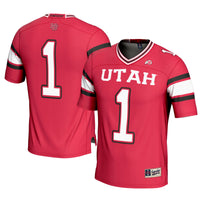 Utah Utes Football Jersey, Red Sportswear Jersey Shirt, Lightweight Breathable Athletic Jersey, Casual Gift for Men, Style 200496606