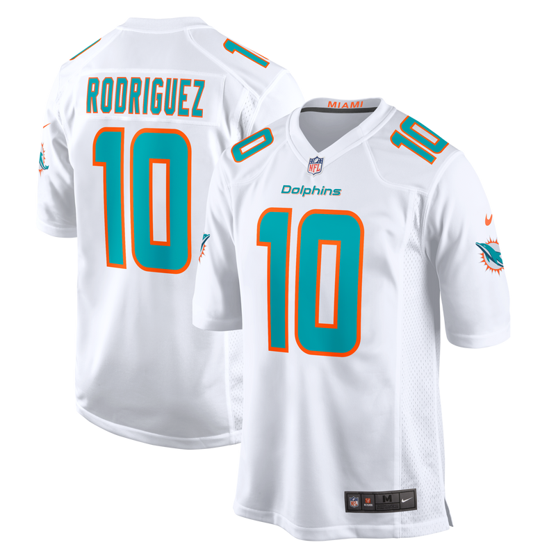 Jacob Rodriguez Miami Dolphins Football Jersey, White Game Sportswear Jersey Shirt, Lightweight Breathable Athletic Jersey, Casual Gift for Men