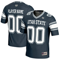 Utah State Aggies Football Jersey, Navy Sportswear Jersey Shirt, Lightweight Breathable Athletic Jersey, Casual Gift for Men, Style 5233552