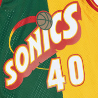 Seattle Supersonics Basketball Jersey, Green/Yellow Swingman Sportswear Jersey Shirt, Sleeveless Athletic Tank Jersey, Casual Gift for Men