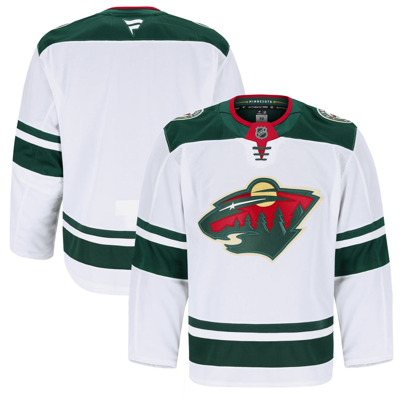 Minnesota Wild Hockey Jersey, White Authentic Away Sportswear Jersey Shirt, Long Sleeve Hockey Sweater Jersey, Casual Gift for Men