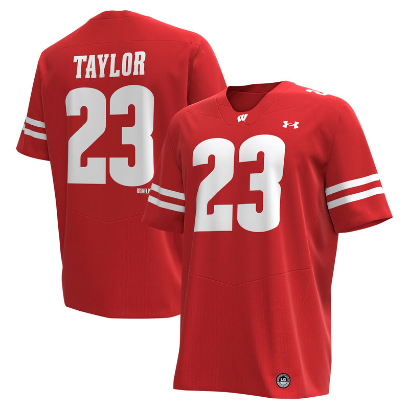 Wisconsin Badgers Football Jersey, Red Sportswear Jersey Shirt, Lightweight Breathable Athletic Jersey, Casual Gift for Men, Style 201149680