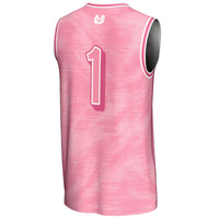 Utah State Aggies Basketball Jersey, Pink Fashion Lightweight Sportswear Jersey Shirt, Sleeveless Athletic Tank Jersey, Casual Gift for Men