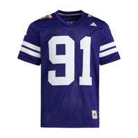 Washington Huskies Football Jersey, Purple Sportswear Jersey Shirt, Lightweight Breathable Athletic Jersey, Casual Gift for Men, Style 202538877