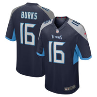 Treylon Burks Tennessee Titans Football Jersey, Navy Game Sportswear Jersey Shirt, Lightweight Breathable Athletic Jersey, Casual Gift for Men