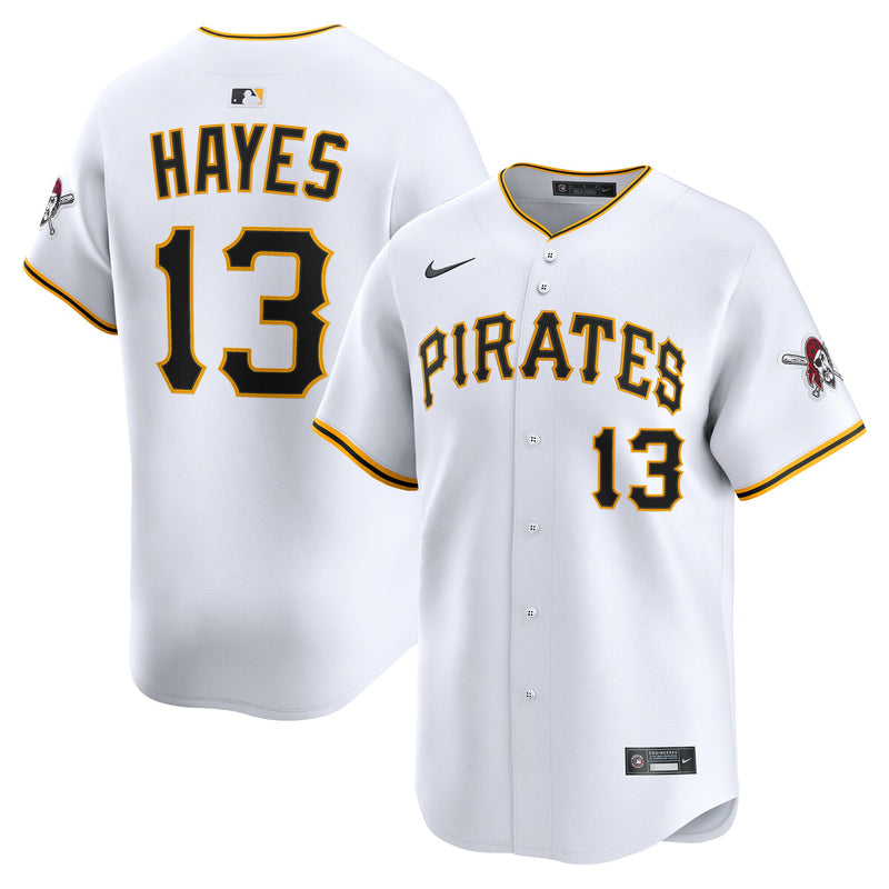 Ke'Bryan Hayes Pittsburgh Pirates Baseball Jersey, White Sportswear Jersey Shirt, Lightweight Breathable Athletic Jersey, Casual Gift for Men