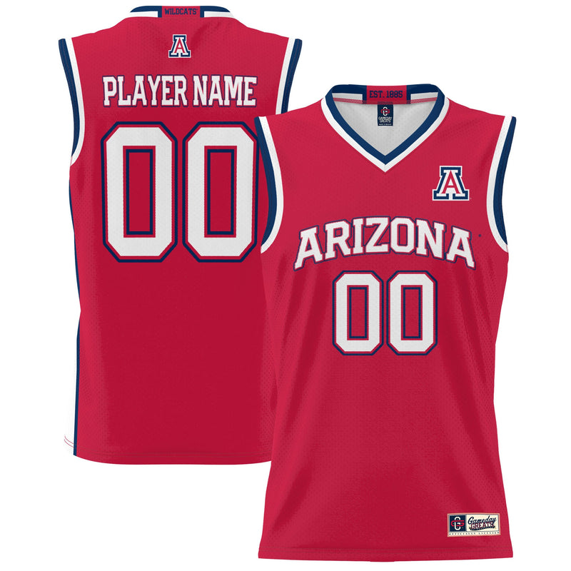 Arizona Wildcats Basketball Jersey, Red Sportswear Jersey Shirt, Sleeveless Athletic Tank Jersey, Casual Gift for Men