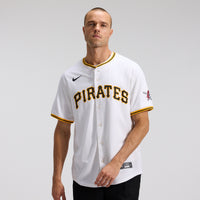 Pittsburgh Pirates Baseball Jersey, White Sportswear Jersey Shirt, Lightweight Breathable Athletic Jersey, Casual Gift for Men, Style 201865829