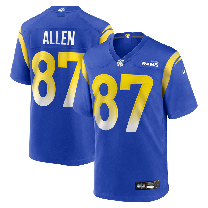 Davis Allen Los Angeles Rams Football Jersey, Royal Game Sportswear Jersey Shirt, Lightweight Breathable Athletic Jersey, Casual Gift for Men