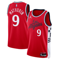 Bennedict Mathurin LA Clippers Basketball Jersey, Red Swingman Sportswear Jersey Shirt, Sleeveless Athletic Tank Jersey, Casual Gift for Men