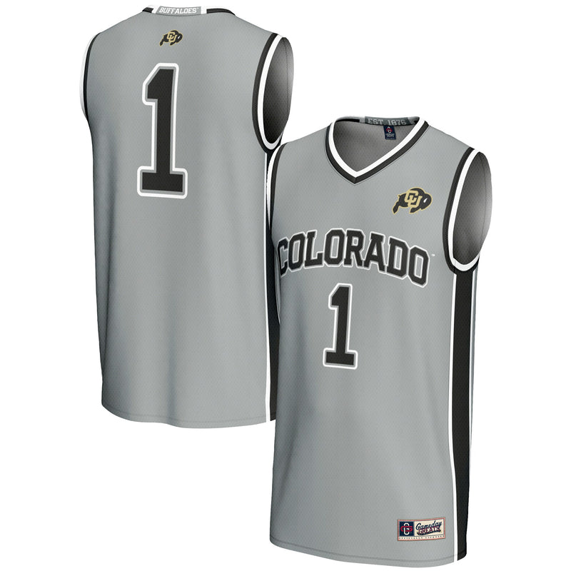 Colorado Buffaloes Basketball Jersey, Gray Replica Lightweight Sportswear Jersey Shirt, Sleeveless Athletic Tank Jersey, Casual Gift for Men