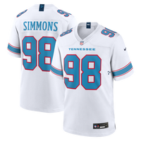 Jeffery Simmons Tennessee Titans Football Jersey, Sportswear Jersey Shirt, Lightweight Athletic Jersey, Casual Gift for Men, Style 203376666