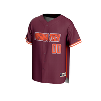 Virginia Tech Hokies Baseball Jersey, Sportswear Jersey Shirt, Lightweight Breathable Athletic Jersey, Casual Gift for Men, Style 201141641