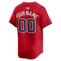 Atlanta Braves Baseball Jersey, Red Sportswear Jersey Shirt, Lightweight Breathable Athletic Jersey, Casual Gift for Men, Style 202753833