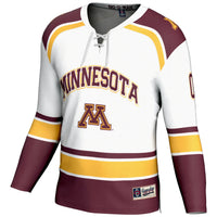 Minnesota Golden Gophers Hockey Jersey, White Sportswear Jersey Shirt, Long Sleeve Hockey Sweater Jersey, Casual Gift for Men