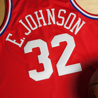 Magic Johnson NBA All-Star West 1991 x Scarlett Basketball Jersey, Sportswear Jersey Shirt, Sleeveless Athletic Tank Jersey, Casual Gift for Men
