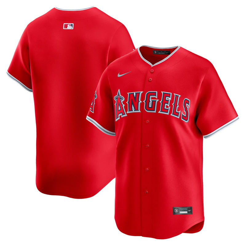 Los Angeles Angels Baseball Jersey, Red Sportswear Jersey Shirt, Lightweight Breathable Athletic Jersey, Casual Gift for Men, Style 201869286