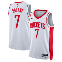 Kevin Durant Houston Rockets Basketball Jersey, White Swingman Sportswear Jersey Shirt, Sleeveless Athletic Tank Jersey, Casual Gift for Men