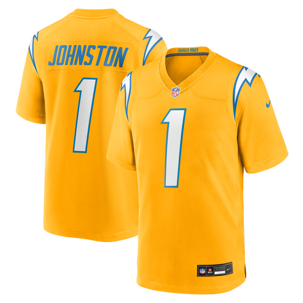 Los Angeles Chargers Quentin Johnston Gold Alternate Charger Power Game Player Jersey