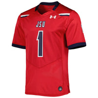 Jackson State Tigers Football Jersey, Red Replica Sportswear Jersey Shirt, Lightweight Breathable Athletic Jersey, Casual Gift for Men