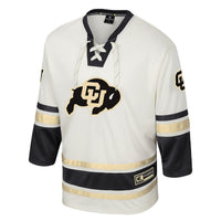 Colorado Buffaloes Puck Proud Hockey Jersey, Cream Fashion Sportswear Jersey Shirt, Long Sleeve Hockey Sweater Jersey, Casual Gift for Men
