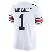 Auburn Tigers Football Jersey, White Game Away Sportswear Jersey Shirt, Lightweight Breathable Athletic Jersey, Casual Gift for Men