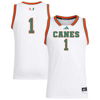 Miami Hurricanes Basketball Jersey, White Replica Swingman Sportswear Jersey Shirt, Sleeveless Athletic Tank Jersey, Casual Gift for Men