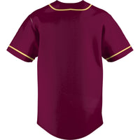 Central Michigan Chippewas Baseball Jersey, Maroon Sportswear Jersey Shirt, Lightweight Breathable Athletic Jersey, Casual Gift for Men