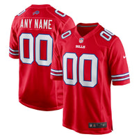 Buffalo Bills Football Jersey, Red Game Alternate Sportswear Jersey Shirt, Lightweight Breathable Athletic Jersey, Casual Gift for Men