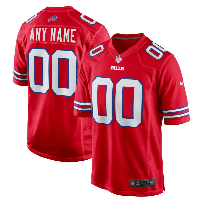 Buffalo Bills Football Jersey, Red Game Alternate Sportswear Jersey Shirt, Lightweight Breathable Athletic Jersey, Casual Gift for Men