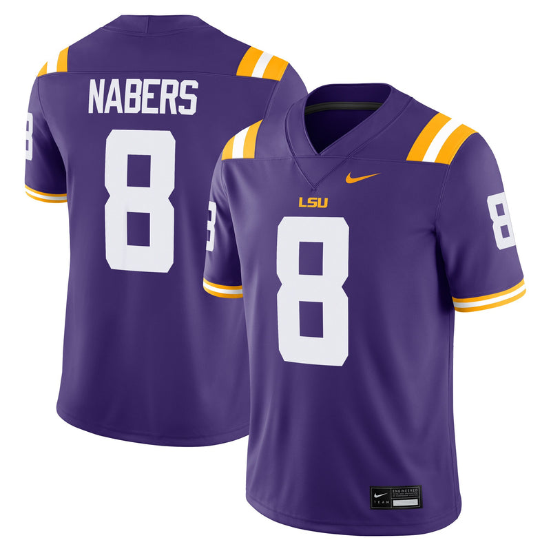 LSU Tigers Football Jersey, Purple Game Sportswear Jersey Shirt, Lightweight Breathable Athletic Jersey, Casual Gift for Men, Style 201954849