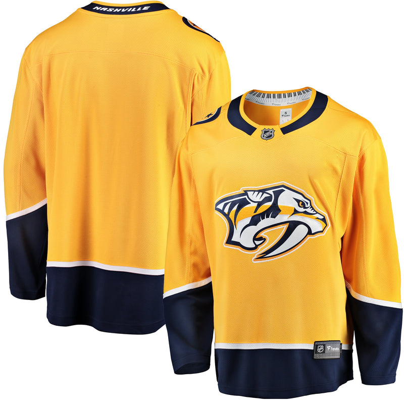 Nashville Predators Hockey Jersey, Gold Breakaway Sportswear Jersey Shirt, Long Sleeve Hockey Sweater Jersey, Casual Gift for Men, Style 2793237