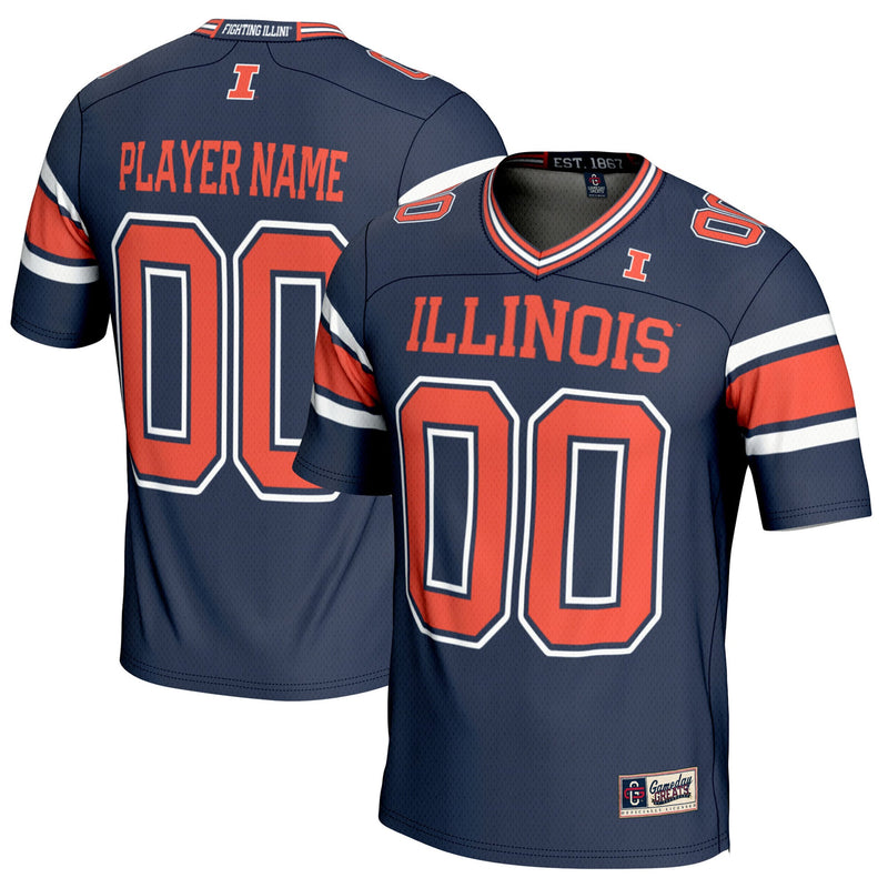 Illinois Fighting Illini Football Jersey, Sportswear Jersey Shirt, Lightweight Breathable Athletic Jersey, Casual Gift for Men, Style 5267235