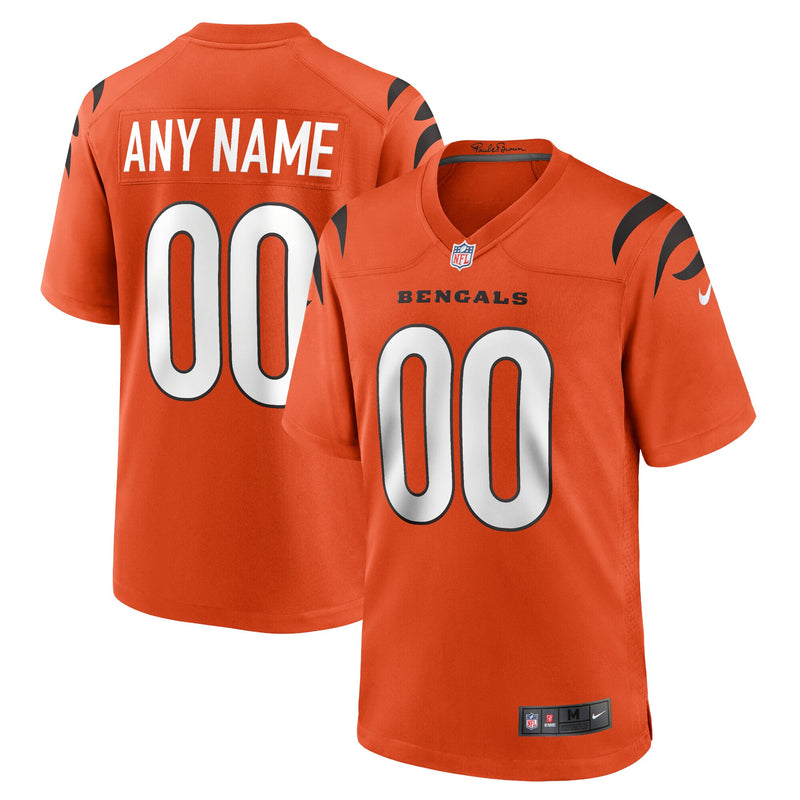 Cincinnati Bengals Football Jersey, Orange Game Alternate Sportswear Jersey Shirt, Lightweight Breathable Athletic Jersey, Casual Gift for Men