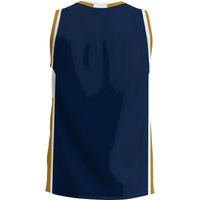 FIU Panthers Basketball Jersey, Navy Lightweight Sportswear Jersey Shirt, Sleeveless Athletic Tank Jersey, Casual Gift for Men