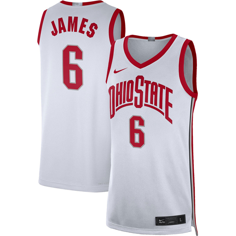 Ohio State Buckeyes Basketball Jersey, White Limited Sportswear Jersey Shirt, Sleeveless Athletic Tank Jersey, Casual Gift for Men