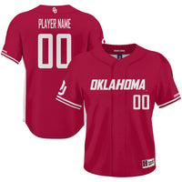 Oklahoma Sooners Baseball Jersey, Crimson Sportswear Jersey Shirt, Lightweight Breathable Athletic Jersey, Casual Gift for Men, Style 200097232