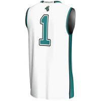 Coastal Carolina Chanticleers Basketball Jersey, White Sportswear Jersey Shirt, Sleeveless Athletic Tank Jersey, Casual Gift for Men