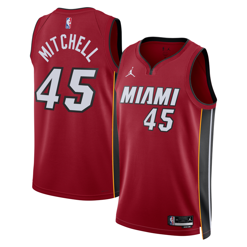 Davion Mitchell Miami Heat Basketball Jersey, Red Swingman Sportswear Jersey Shirt, Sleeveless Athletic Tank Jersey, Casual Gift for Men