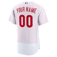Philadelphia Phillies Baseball Jersey, White Authentic Home Sportswear Jersey Shirt, Lightweight Breathable Athletic Jersey, Casual Gift for Men
